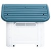 VidaXL Dog House Blue 23.2"x29.5"x26" Polypropylene - 3 of 4