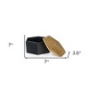 HomeRoots 7" Black And Gold Aluminum Decorative Keepsake Box - 3 of 4