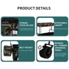 Outdoor Garden Park Wagon with Canopy and Pockets Foldable Portable Utility Beach Trolley Cart - 3 of 4