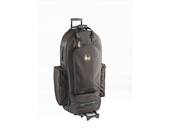 Gard 5/4 Tuba Wheelie Bag 65-WBFLK Black Ultra Leather