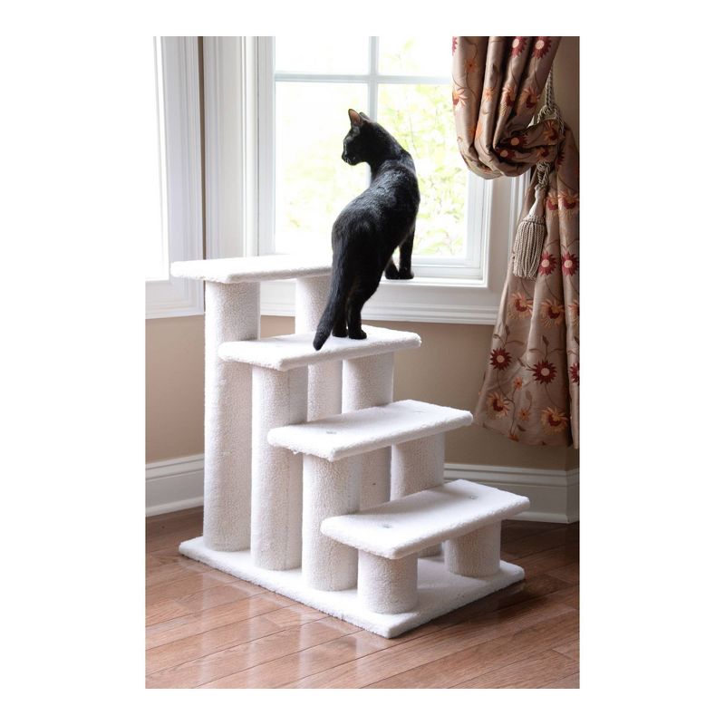 Armarkat Classic Real Wood Jackson Galaxy Approved, Four Step Cat Tower - Ivory, 4 of 8