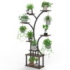 VECELO Plant Stand Indoor with Grow Lights, Indoor Plant Shelf, Metal Plant Flower Display Shelf, Tree-Shaped Plant Rack - 4 of 4