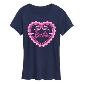 Women's - Barbie - Coquette Heart Short Sleeve Graphic T-Shirt - 1 of 4