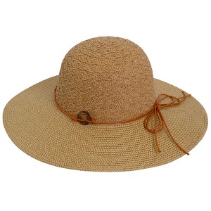Magid Straw Bow Floppy Hat - 1 of 4