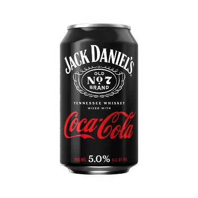 Jack Daniel's Whiskey & Coca-Cola Cocktail- 4pk/12 fl oz Cans