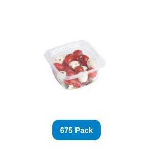Good Natured Products 12 oz Compostable Deli Container Clear Good Natured Products - Case of 675 - 1 of 3