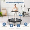 Dexmalle 40" Foldable Mini Trampoline with Adjustable Bar for Adults - 3 of 4