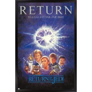 Trends International Star Wars: Return of the Jedi - Illustrated One Sheet Framed Wall Poster Prints - 1 of 4
