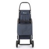 Rolser I-Max Tweed 2 Wheel Foldable Shopping Trolley Navy - 3 of 4