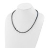 Chisel Stainless Steel Polished Blue IP-plated 6mm 22" Rolo Chain Necklace - 4 of 4