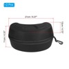 Unique Bargains EVA Shockproof Hard Snowboard Skiing Goggle Cases Black 2 Pcs - 2 of 4