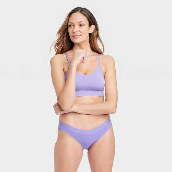 Women's Seamless Bikini Underwear - Auden™ Green Confetti S