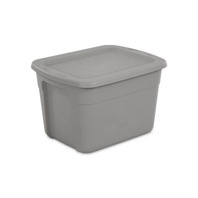 Photo 1 of 18gal Storage Tote Gray - Room Essentials