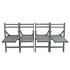 Syemin Wooden Folding Chair Set of 4, Foldable Decorative Chair for Living Room, Dining Room, Patio, Gray, 15.6"*22.8"*31" - 4 of 4