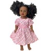 Doll Clothes Superstore Size 5 Matching Girl And Doll Pink Stripe Dresses - 3 of 4