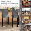 Hooseng Velvet Bar Stools Set of 2, 27.5" Tall Bar Stools, Breakfast Bar Chairs with Footrest and Back, Counter Bar Stools, for Dining Room, Kitchen - 3 of 4