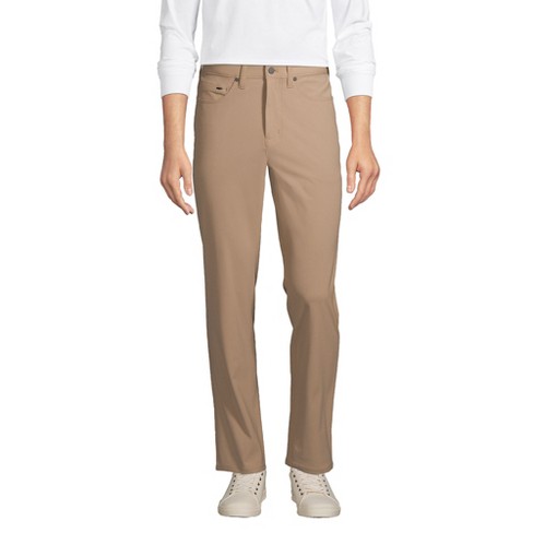 Lands' End Men's Straight Fit Flex Performance 5 Pocket Pants - 40x30 -  Khaki : Target