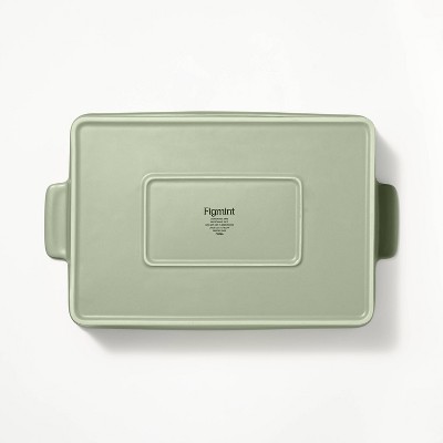 4qt Stoneware Rectangle Baking Dish with Lid - Figmint