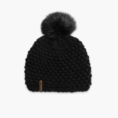 Turtle Fur Snowfall Faux Fur Pom Beanie - Women's Winter Hat