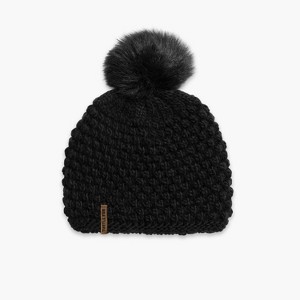 Turtle Fur Snowfall Faux Fur Pom Beanie - Women's Winter Hat - 1 of 4