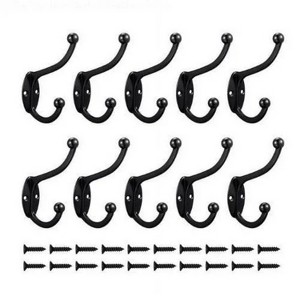 LunaLulinlk Nail Free Hooks Wall Mounted Clothes Hanger & Towel & Coat & Robe Hook Decorative Bathroom Hooks - 1 of 4