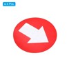 Unique Bargains Waterproof Self-Adhesive Wall Marking Enter Sign with Arrows 4 Pcs - 3 of 4