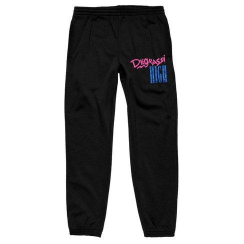 Degrassi High Logo Men’s Black Sweatpants-XXL