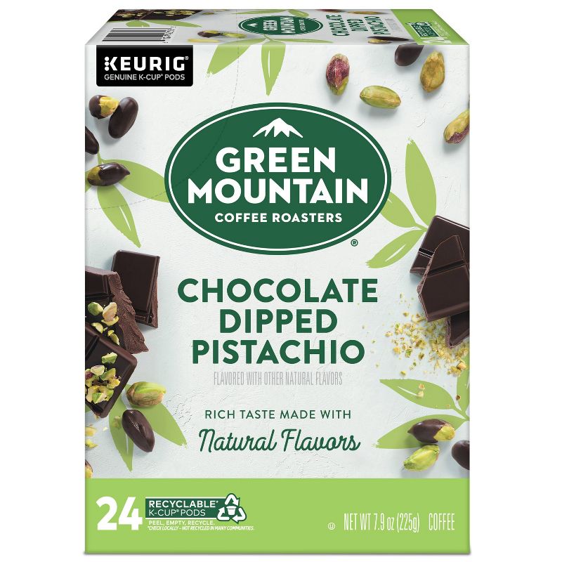 Green Mountain Chocolate Dipped Pistachio Light Roast Coffee Pods - 7.9oz/24ct, 3 of 9