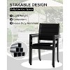 Metal Patio Stackable Dining Chairs Set 2 Piece, Textilene Fabric Outdoor Aluminum Stacking Dining Chair, for Outdoor, Backyard, Patio, Deck, White - 4 of 4