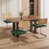 FURNIinspire Dining Chairs Set Of 2 Rattan Dining Chair, Dining Room Chairs, Mid Century Accent Chair Kitchen Chairs, Green, 20.86"*16.92"*32.67" - 4 of 4