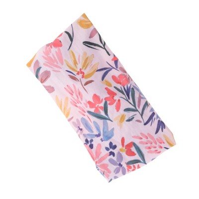 Unique Bargains Breathable Print Tie Headband Colorful Pink 1 Pc