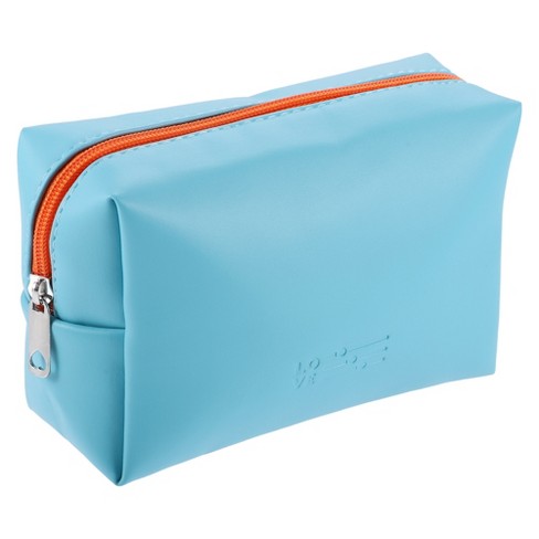 Unique Bargains Portable Makeup Bag Cosmetic Travel Toiletry Bag Waterproof  Case Make Up Organizer Case for Women Blue