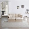 GDFStudio Yule Modern 76.7" Chenille Upholstered Loveseat with Pillows - 2 of 4