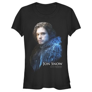 Juniors Womens Game of Thrones Jon Snow Night's Watch T-Shirt - 1 of 3