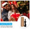 Unique Bargains Paper Reusable Sturdy Wine Tote Bag Gift Bags with Rope Handles 12 Pcs - 4 of 4