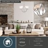 Vaxcel Monrovia 5 - Light Chandelier in  Brushed Nickel - 4 of 4