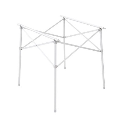 Silver Aluminum Foldable Camp Table - 5" x 8" x 29"