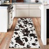 Adult Women Brown Highland Cow Print Rug for Boys Girls, Western Room Decor Carpet,Milk Cow Print Washable Decorative Rug for Living Room - 2 of 4
