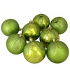 Northlight 125ct Shatterproof 3-Finish Christmas Ornament Set 5.5" - Green - 2 of 4