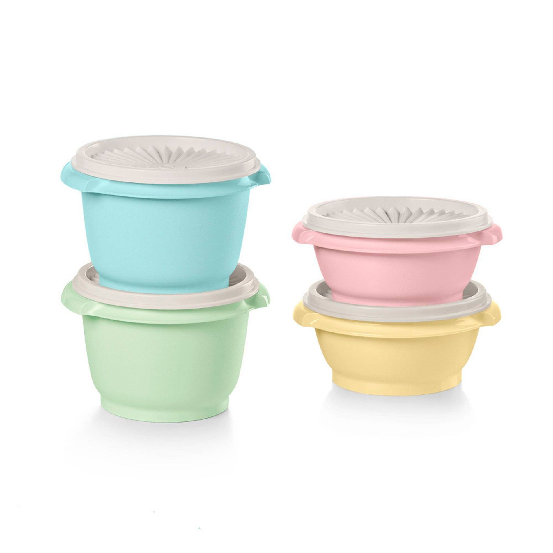 Tupperware 8pc (Set of 4) Heritage Food Storage Container Set Vintage
