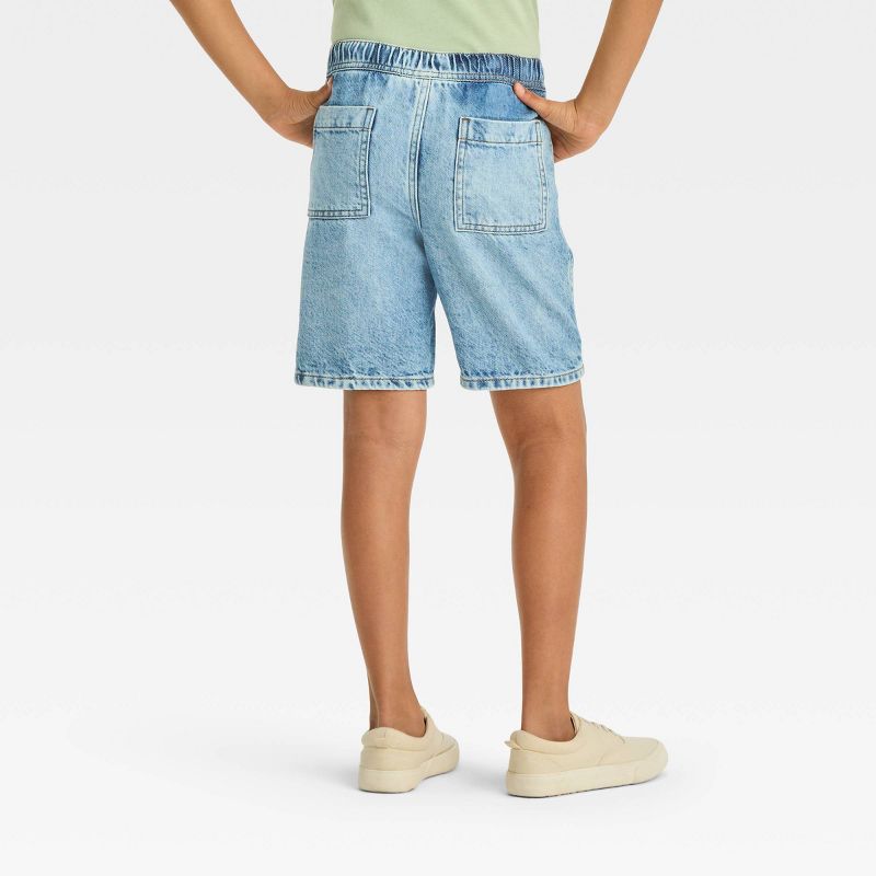 Boys' Relaxed 'At the Knee' Pull-On Jean Shorts - Cat & Jack™, 3 of 5