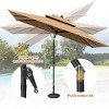 Pellebant 10 x 6.5 FT Rectangular Double Top Patio Market Umbrella with Tilt & Crank - 4 of 4