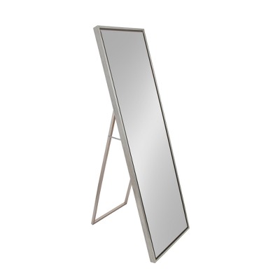 18" x 58" Evans Free Standing Floor Mirror with Easel Silver - Kate and Laurel