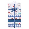 Hudson Baby Infant Boy Cotton Flannel Receiving Blankets Bundle, Boy Farm Animals, One Size - 2 of 3