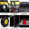 24V 2-Seater Kids Battery Powered Ride-On Truck Car with Remote, LED Lights, Music, Suspension & 2 Motors - 3 of 4