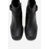HEİLE - Black Buckle Block Heel Boot (Women) black cilt 6 Forever & Always Shoes US - 3 of 4