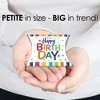 Big Dot of Happiness Cheerful Happy Birthday - Favor Gift Boxes - Colorful Birthday Party Petite Pillow Boxes - Set of 20 - 3 of 4