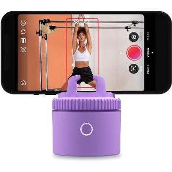 Pivo Pod Lite Auto Face Tracking Phone Holder, 360° Rotation, Handsfree Video Recording - Purple