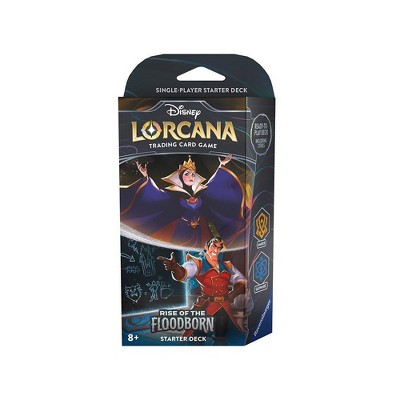 Ravensburger Disney Lorcana Trading Card Game: Rise of the Floodborn Amber and Sapphire Starter Deck