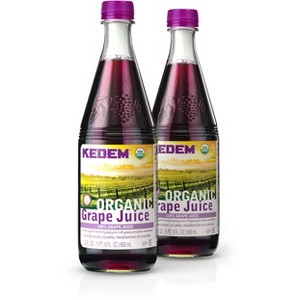 Kedem Organic 100% Grape Juice - 22 Oz Bottle (Pack of 2) - 1 of 3